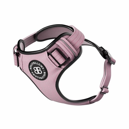 Шлейка Premium Dog Harness v2.0 TWEED BullyBillows (розовый / XL) фото, описание