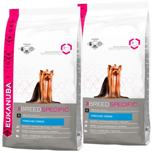 EUKANUBA YORKSHIRE TERRIER для взрослых собак йоркширский терьер (1 + 1 кг) фото, описание