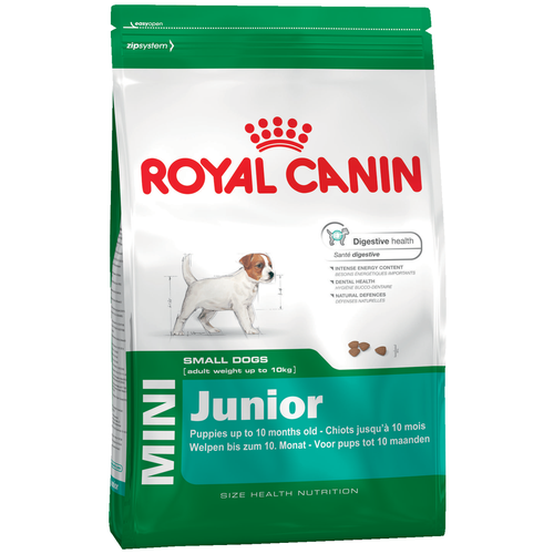 Сухой корм для щенков Royal Canin Mini Junior 1 уп. х 1 шт. х 4000 г (для мелких и карликовых пород) фото, описание