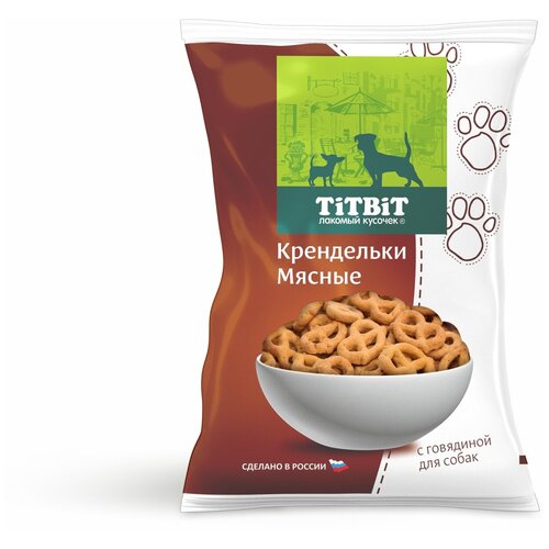 Лакомство для собак всех пород TiTBiT Крендельки мясные с говядиной, 500 г фото, описание