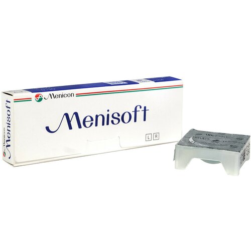 Контактные линзы Menicon Menisoft, 3 шт., R 8,6, D -6,5, прозрачный, 1 уп. фото, описание