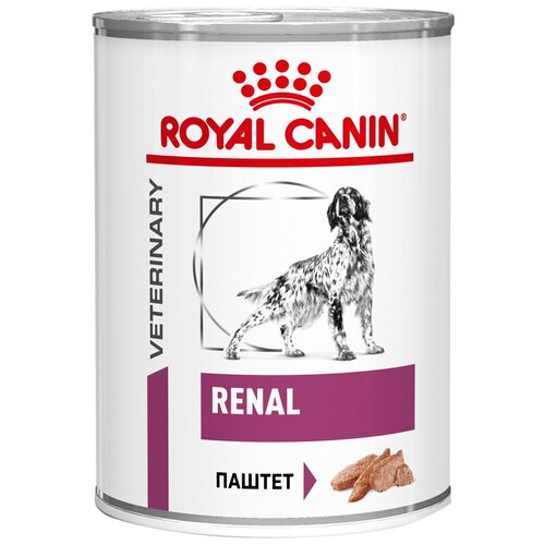 Влажный корм для собак Royal Canin Renal при заболеваниях почек 1 уп. х 1 шт. х 410 г фото, описание