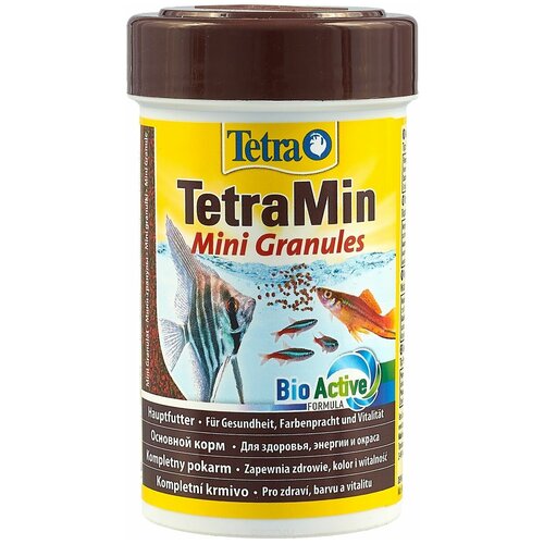 Сухой корм  для  рыб, рептилий, ракообразных Tetra TetraMin Mini Granules, 100 мл, 42 г фото, описание