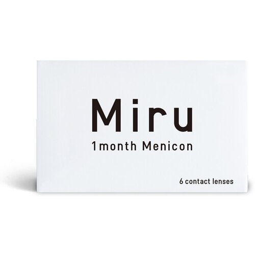 Контактные линзы Menicon Miru 1month, 6 шт., R 8,3, D -10, прозрачный, 1 уп. фото, описание