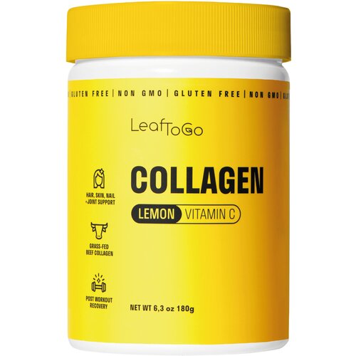 LeafToGo Collagen + Vitamin C пор., 180 г, лимон фото, описание