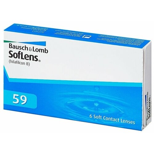 Контактные линзы Bausch & Lomb SofLens 59, 6 шт., R 8,6, D -8,5 фото, описание