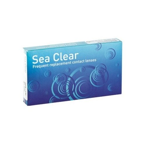 Контактные линзы Gelflex Sea Clear Plus, 3 шт., R 8,6, D -0,75, 1 уп. фото, описание