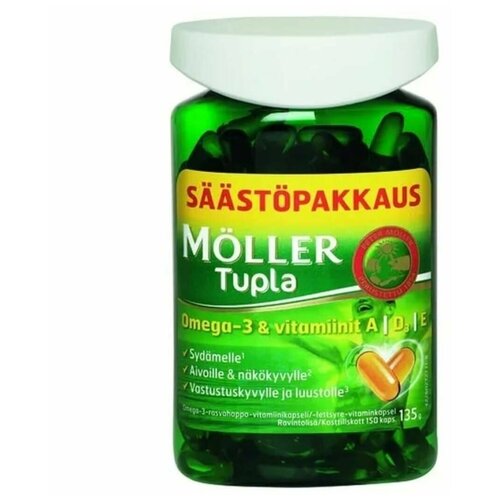 Omega-3 MOLLER TUPLA 150 шт. фото, описание