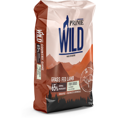 ​​Сухой корм для щенков и собак всех пород Prime Wild GF Grass Fed​, беззерновой, с ягненком 12 кг фото, описание