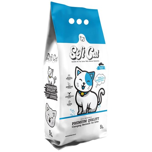 ​Наполнитель для кошек Soft Cat, комкующийся с активированным углем 5 л фото, описание