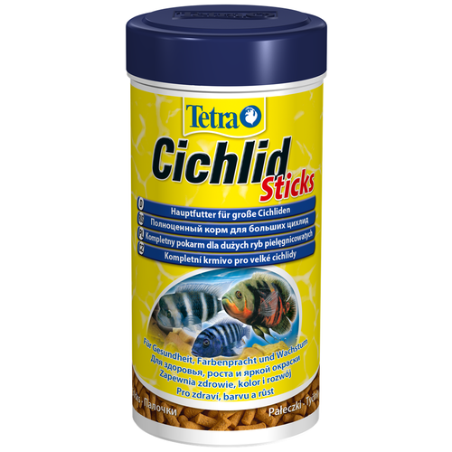 Сухой корм  для  рыб Tetra Cichlid Sticks, 250 мл, 75 г фото, описание