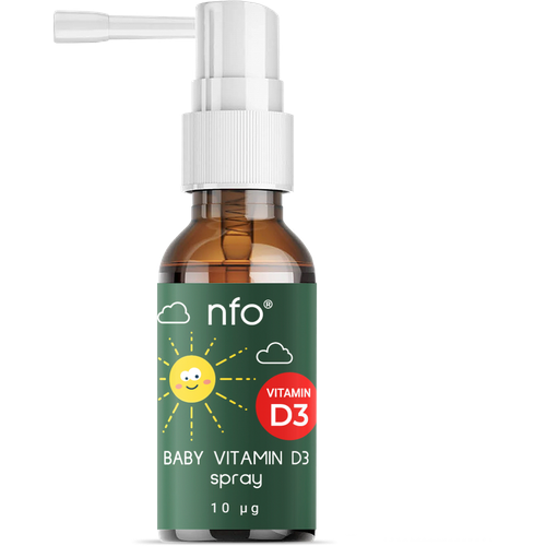 NFO Baby Vitamin D3 Spray фл., 10 мкг, 20 мл, 70 г фото, описание