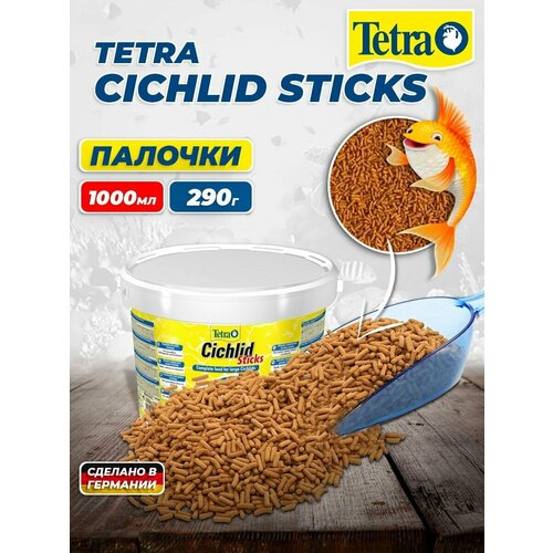 Корм для рыбок Tetra Cichlid Sticks 1000 мл (палочки) фото, описание