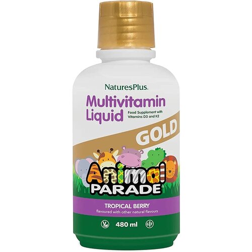 NaturesPlus Animal Parade Gold Детский жидкий мультивитамин 480 мл (16 OZ) фото, описание