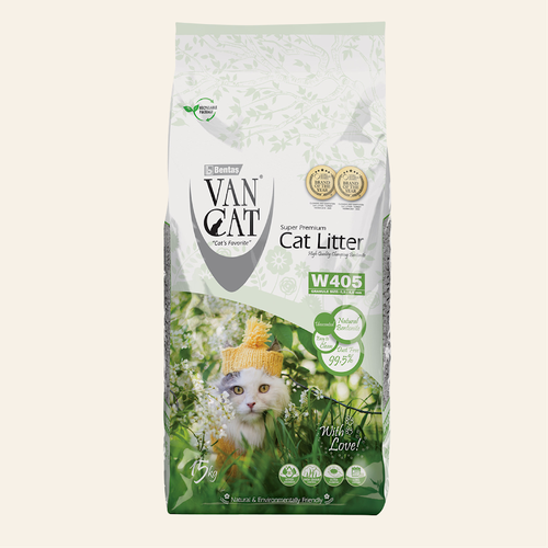 Van Cat Комкующийся наполнитель Стандарт, без пыли, пакет (Natural Standart) | Natural Standart, 15 кг фото, описание