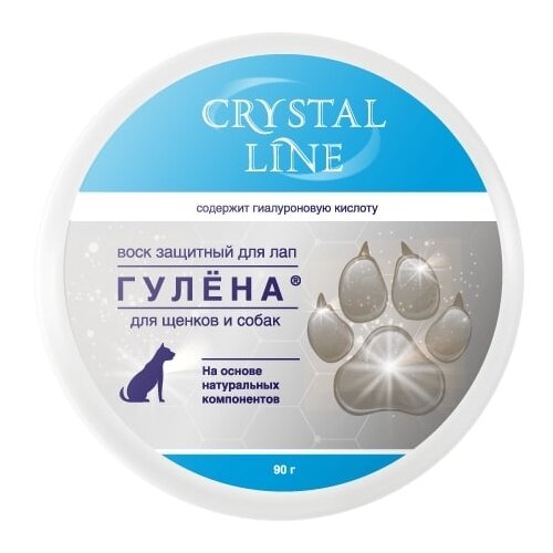 Воск -воск Apicenna Crystal line Гулена защитный воск для лап собак , 90 мл , 90 г фото, описание