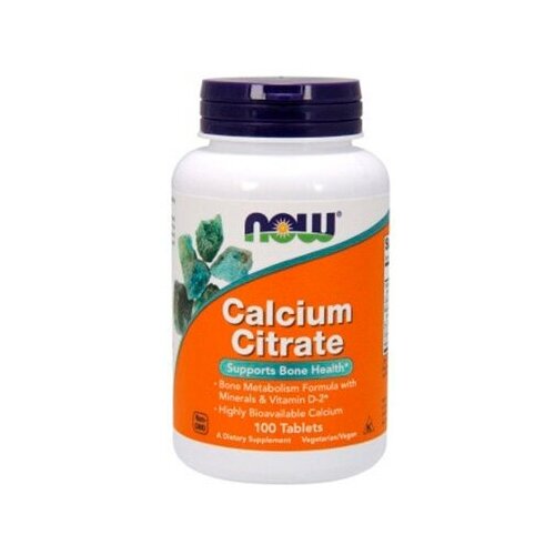 NOW Calcium Citrate 100 таб фото, описание