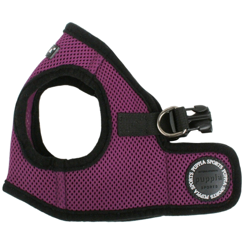 Шлейка Puppia Soft vest harness B, обхват шеи 32  см, фиолетовый, L фото, описание