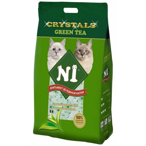 Наполнитель N1 Crystals Green Tea Силикагель NEW 12,5л фото, описание