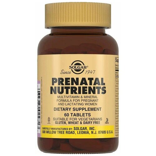 Solgar Prenatal Nutrients таб., 150 г, 60 шт. фото, описание