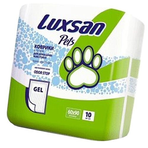 Пеленки для собак впитывающие Luxsan Pets Gel 29 см 10 шт. 29 см зеленый фото, описание