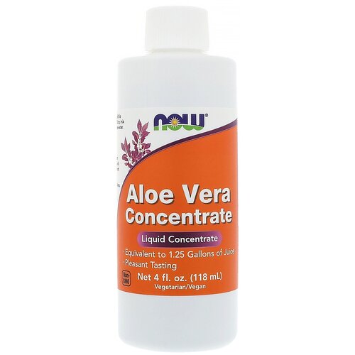 Концентрат NOW Aloe Vera Concentrate, 100 г, 118 мл фото, описание