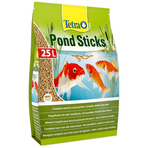 Сухой корм  для  рыб Tetra Pond Sticks, 25 л, 3 кг фото, описание