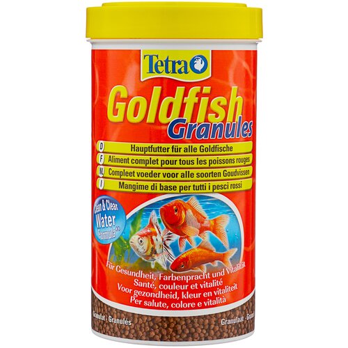 Сухой корм  для  рыб Tetra Goldfish Granules, 500 мл, 209 г фото, описание