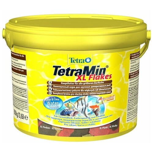 Сухой корм  для  рыб, ракообразных Tetra TetraMin XL Flakes, 3.6 л, 850 г фото, описание