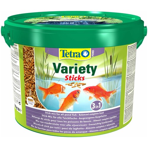 Сухой корм  для  рыб Tetra Pond Variety Sticks, 10 л, 1.65 кг фото, описание