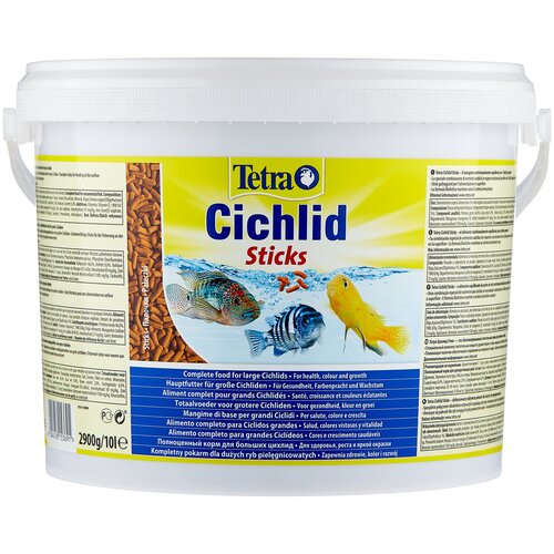 Сухой корм  для  рыб Tetra Cichlid Sticks, 10 л, 2.9 кг фото, описание