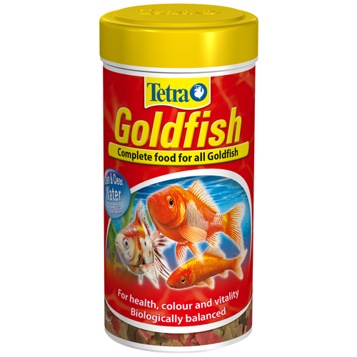 Сухой корм  для  рыб, ракообразных Tetra Goldfish, 250 мл, 52 г фото, описание