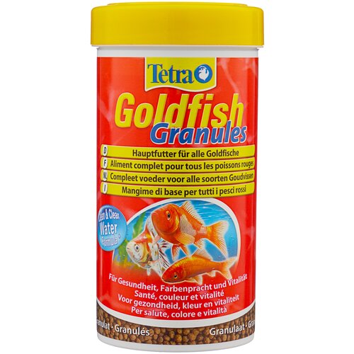 Сухой корм  для  рыб Tetra Goldfish Granules, 250 мл, 80 г фото, описание