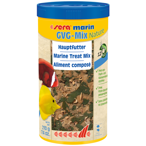 Сухой корм  для  рыб Sera Marin GVG-Mix Nature Treat-Mix, 1 л, 210 г фото, описание