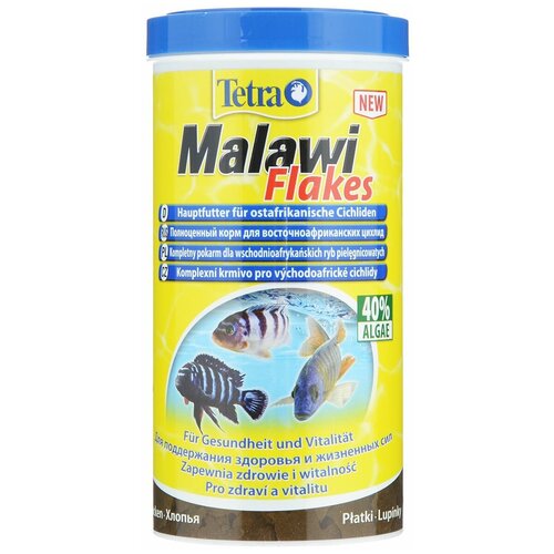 Сухой корм  для  рыб Tetra Malawi Flakes, 1 л, 200 г фото, описание