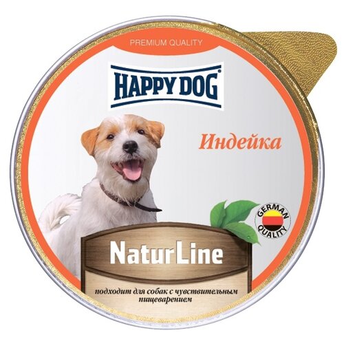 Влажный корм для собак Happy Dog NaturLine, при чувствительном пищеварении, индейка 1 уп. х 1 шт. х 125 г фото, описание