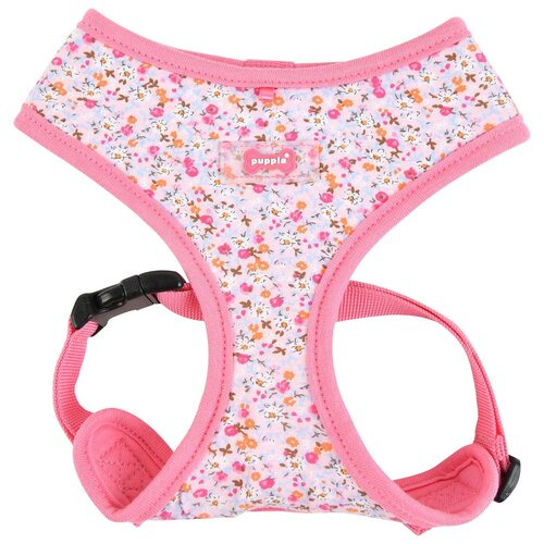 Шлейка Puppia Wildflower harness A, обхват шеи 43  см, розовый, XL фото, описание