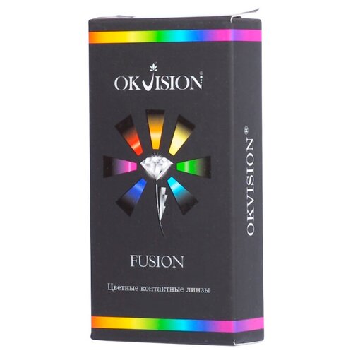 Контактные линзы OKVision Fusion, 2 шт., R 8,6, D -6, amber, 1 уп. фото, описание