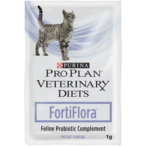 Пробиотик для кошек Purina PRO PLAN FortiFlora для микрофлоры кишечника, 10 пакетиков по 1 г фото, описание