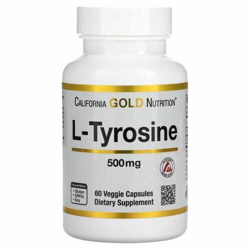 L-Tyrosine, AjiPure, 500 mg, 60 капсул фото, описание