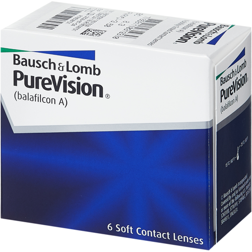 Контактные линзы Bausch & Lomb PureVision, 6 шт., R 8,6, D -8 фото, описание