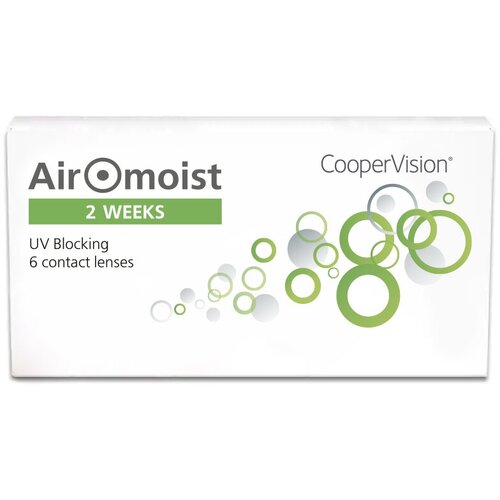 Контактные линзы CooperVision Airomoist 2 weeks, 6 шт., R 8,4, D -3 фото, описание