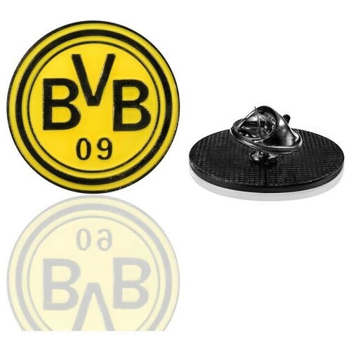 Borussia FC, BVB, Атрибутика для болельщиков Дортмундской Боруссии, значок Боруссия Дортмунд фото, описание