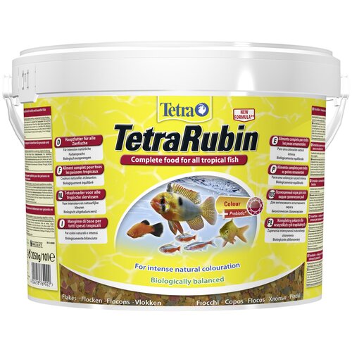 Сухой корм  для  рыб, ракообразных Tetra TetraRubin Flakes, 10 л, 2.05 кг фото, описание