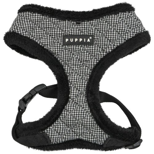 фото Шлейка Puppia Gaspar harness A, обхват шеи 32  см, black, XL, купить онлайн за 2394 рубл.