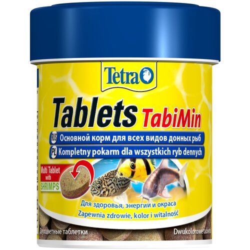 Сухой корм  для  рыб, ракообразных Tetra Tablets TabiMin, 66 мл, 36 г120 шт. в уп. фото, описание