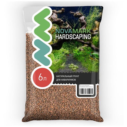 Грунт для аквариума NOVAMARK HARDSCAPING Лавовая крошка для креветок 3,0-5,0 мм (Premium Lava M), 6л фото, описание