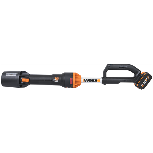 Аккумуляторная воздуходувка бесщеточная WORX WG543E, 20В, 4 АЧ х 1, ЗУ 2А, коробка фото, описание