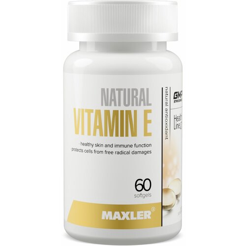 фото Maxler Vitamin E капс., 100 мл, 100 г, 60 шт., купить онлайн за 960 рубл.