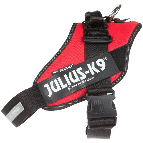 Шлейка JULIUS-K9 IDC Powerharness 2 красный/черный, XL фото, описание